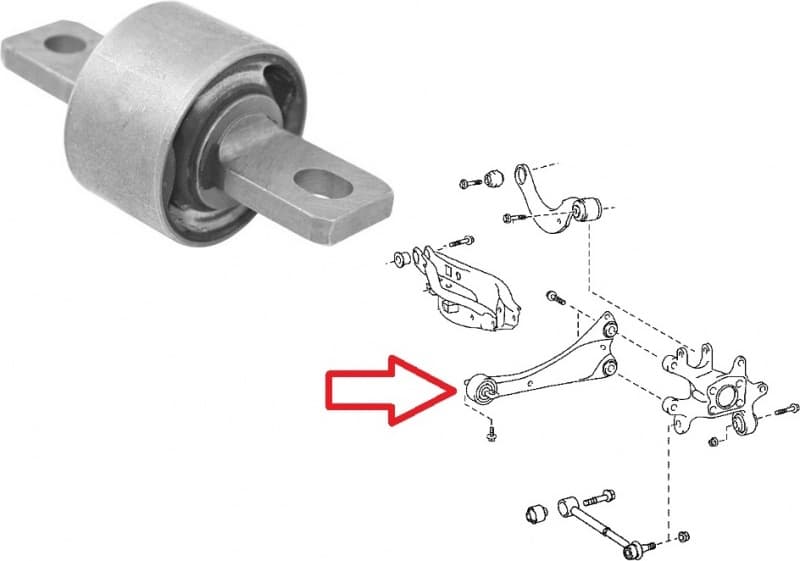 Silentblock rear axle 517771
