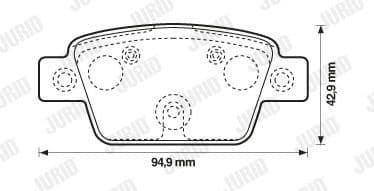 Brake Pad Set, disc brake 573421J