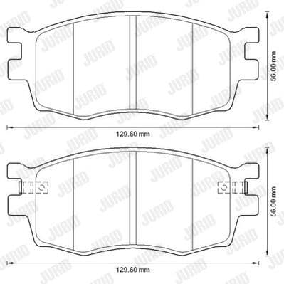 Brake Pad Set, disc brake 572593J