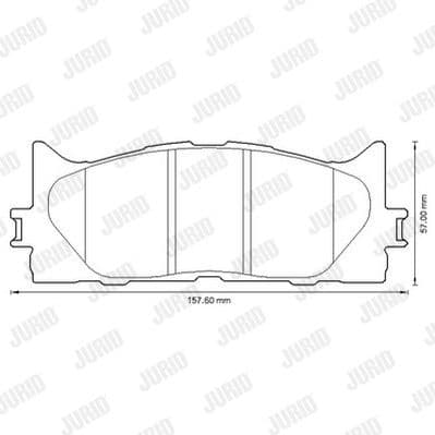 Brake Pad Set, disc brake 572651J