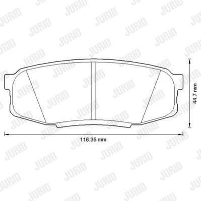 Brake Pad Set, disc brake 572597J