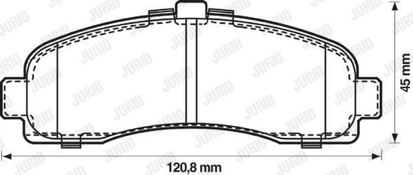 Brake Pad Set, disc brake 572257J