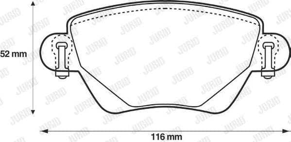 Brake Pad Set, disc brake 573012J