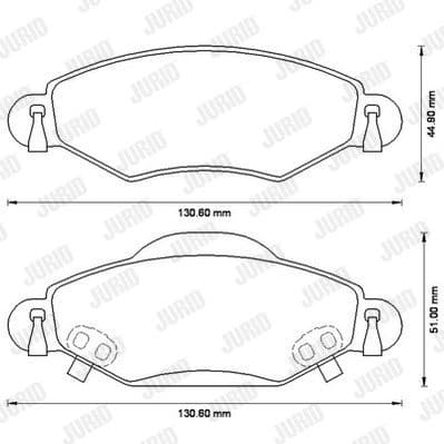Brake Pad Set, disc brake 572510J