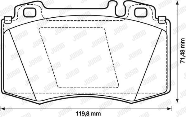 Brake Pad Set, disc brake 571961J