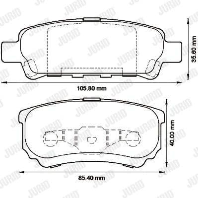Brake Pad Set, disc brake 572547J