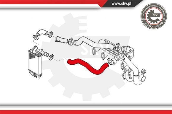 Charge Air Hose 43SKV076 - image 3