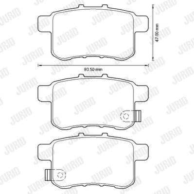 Brake Pad Set, disc brake 572626J