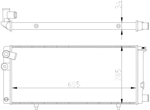 Radiator, engine cooling Economy Class 54628A - image 5