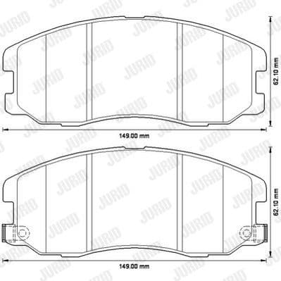 Brake Pad Set, disc brake 572570J