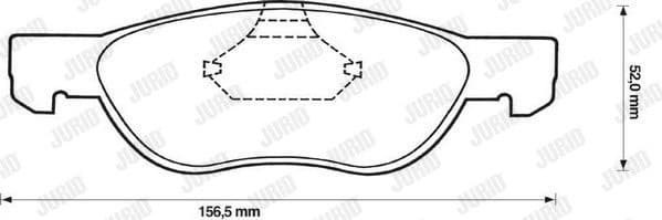 Brake Pad Set, disc brake 571973J