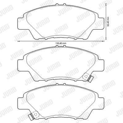 Brake Pad Set, disc brake 572637J - image 2
