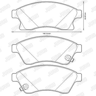 Brake Pad Set, disc brake 573332J