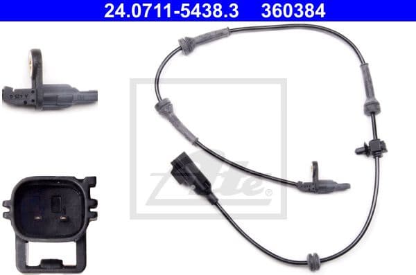 Sensor, wheel speed 24071154383