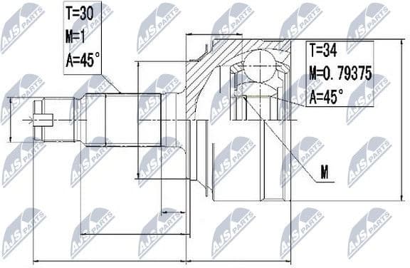 Joint Kit, drive shaft NPZ-HD-061 - image 2
