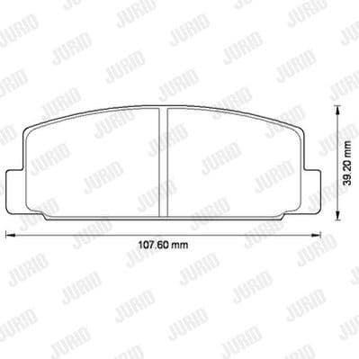 Brake Pad Set, disc brake 572490J - image 2