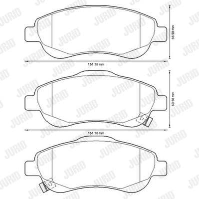 Brake Pad Set, disc brake 572605J