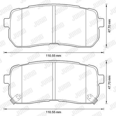 Brake Pad Set, disc brake 572596J - image 2