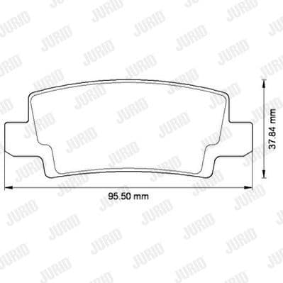 Brake Pad Set, disc brake 572492J