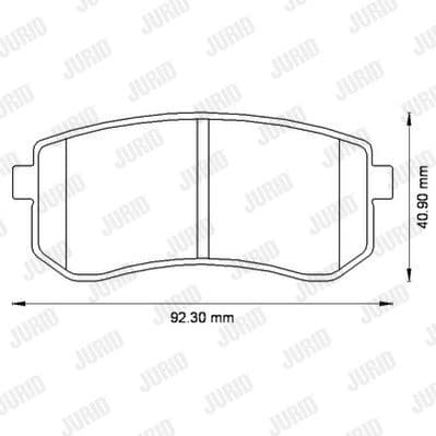 Brake Pad Set, disc brake 572527J