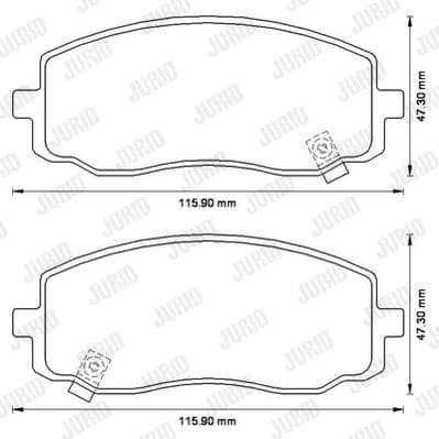 Brake Pad Set, disc brake 572526J