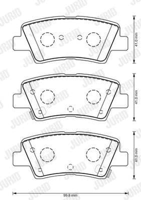 Brake Pad Set, disc brake 573369J