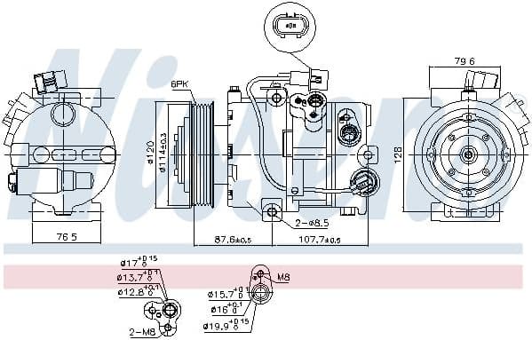 Compressor, air conditioning ** FIRST FIT ** 890563 - image 6
