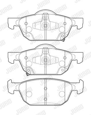 Brake Pad Set, disc brake 573670J