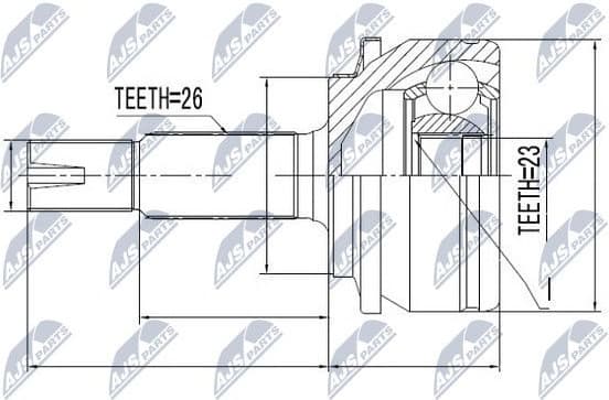 Joint Kit, drive shaft NPZ-TY-061 - image 2