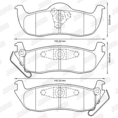 Brake Pad Set, disc brake 573319J - image 2