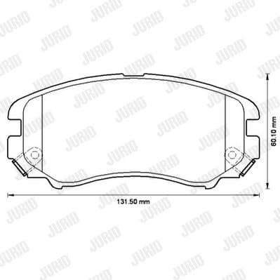 Brake Pad Set, disc brake 572514J