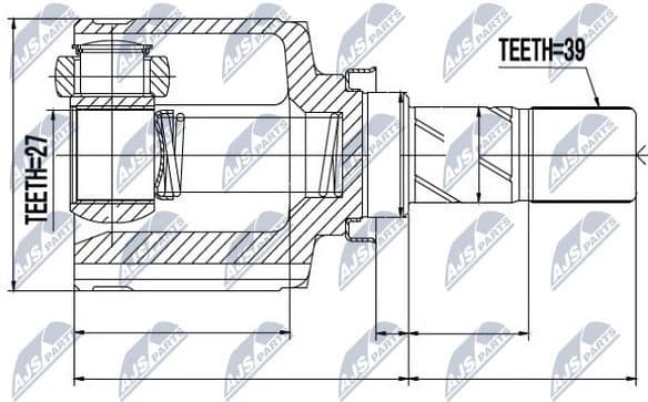 Joint Kit, drive shaft NPW-RE-043 - image 2