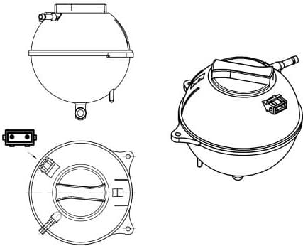 Expansion Tank, coolant EASY FIT 454039