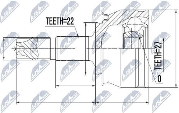 Joint Kit, drive shaft NPZ-FT-050 - image 2
