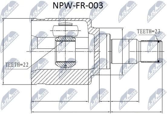 Joint Kit, drive shaft NPW-FR-003
