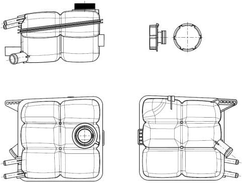 Expansion Tank, coolant EASY FIT 454015