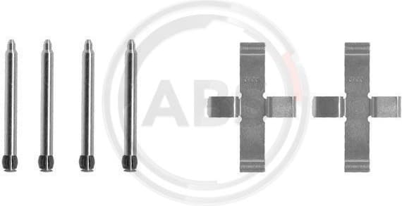 Accessory Kit, disc brake pad 1076Q