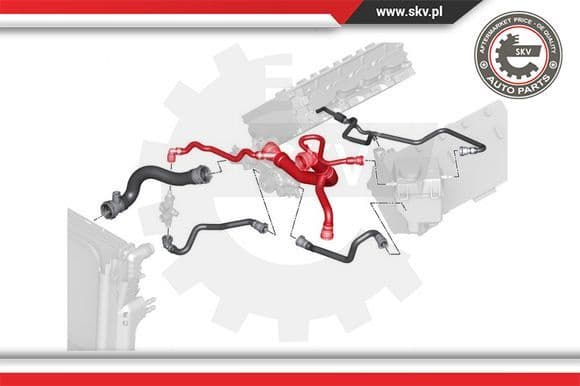 Radiator Hose 43SKV705 - image 3