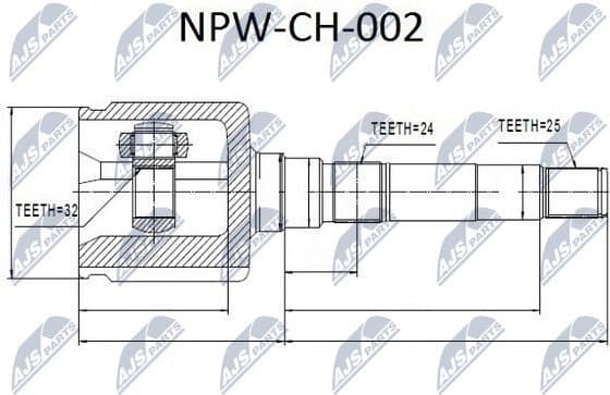 Joint Kit, drive shaft NPW-CH-002 - image 3