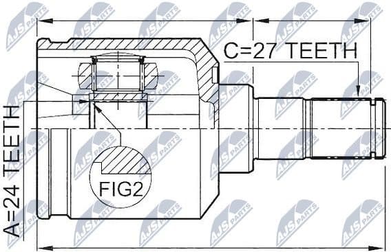 Joint Kit, drive shaft NPW-KA-311 - image 2