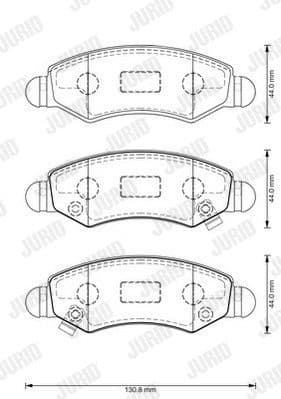 Brake Pad Set, disc brake 573378J