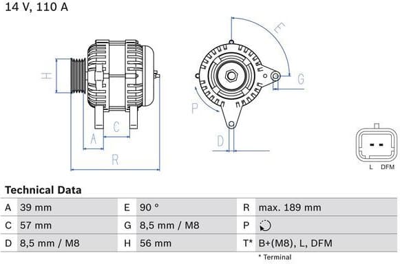 Alternator 0 986 083 440