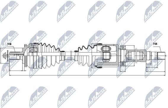 Drive Shaft NPW-VV-038 - image 5