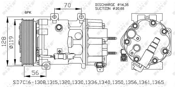 Compressor, air conditioning EASY FIT 32772