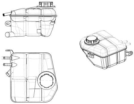 Expansion Tank, coolant EASY FIT 454035