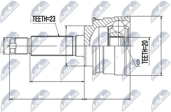 Joint Kit, drive shaft NPZ-SU-012 - image 2