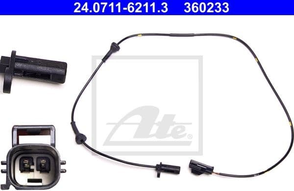 Sensor, wheel speed 24071162113
