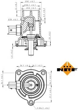 Thermostat, coolant EASY FIT 725024
