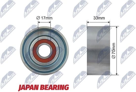 Tensioner Pulley, V-ribbed belt RNK-NS-026