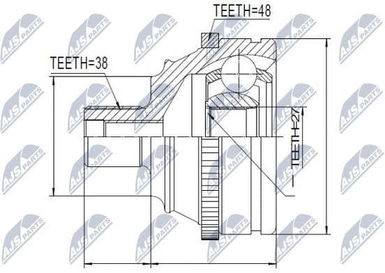 Joint Kit, drive shaft NPZ-VW-010 - image 2